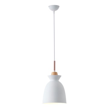 Luster na sajli 1xE27/15W/230V bela