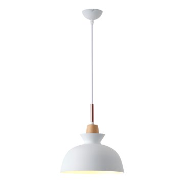 Luster na sajli 1xE27/15W/230V bela