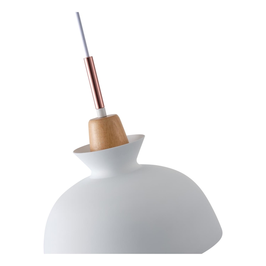 Luster na sajli 1xE27/15W/230V bela