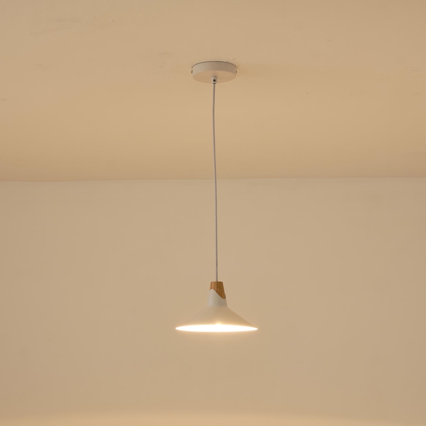 Luster na sajli 1xE27/15W/230V bela