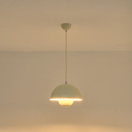 Luster na sajli 1xE27/15W/230V bela