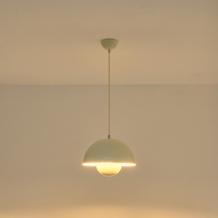 Luster na sajli 1xE27/15W/230V bela