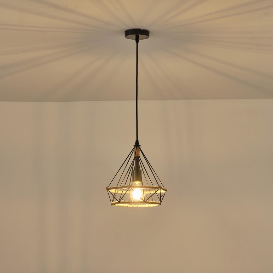 Luster na sajli 1xE27/15W/230V bež