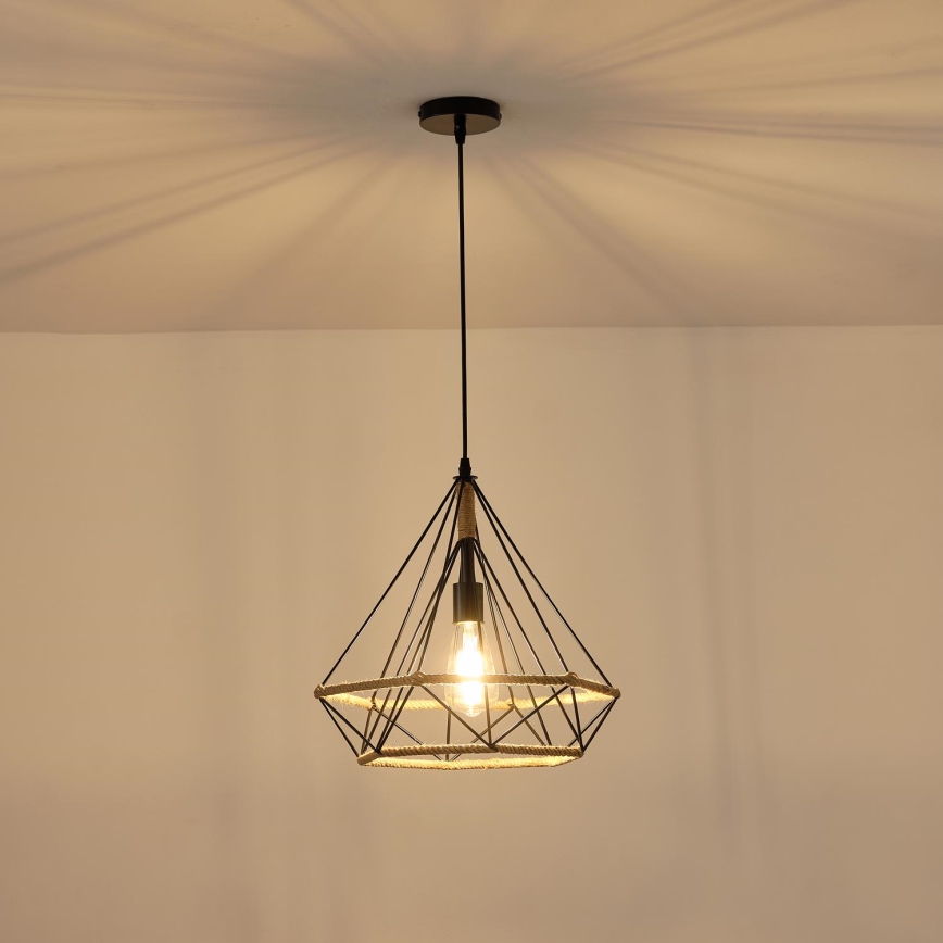 Luster na sajli 1xE27/15W/230V bež