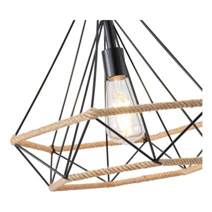 Luster na sajli 1xE27/15W/230V bež