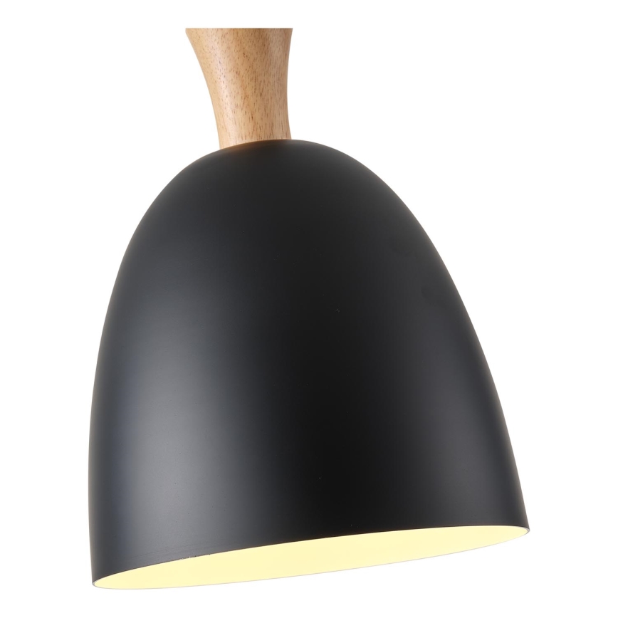 Luster na sajli 1xE27/15W/230V crno