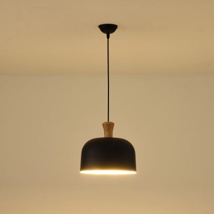 Luster na sajli 1xE27/15W/230V crno