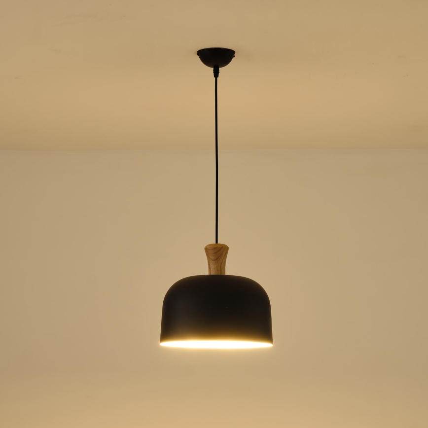 Luster na sajli 1xE27/15W/230V crno