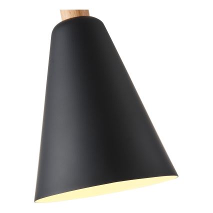 Luster na sajli 1xE27/15W/230V crno