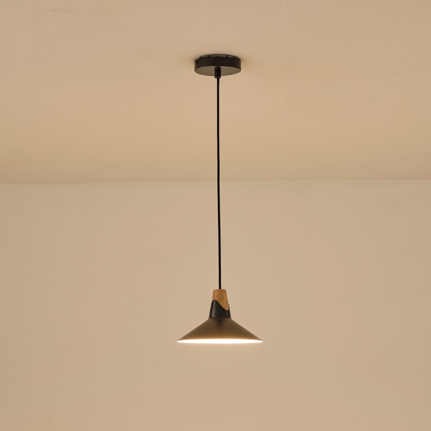 Luster na sajli 1xE27/15W/230V crno