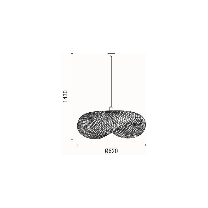 Luster na sajli 1xE27/15W/230V