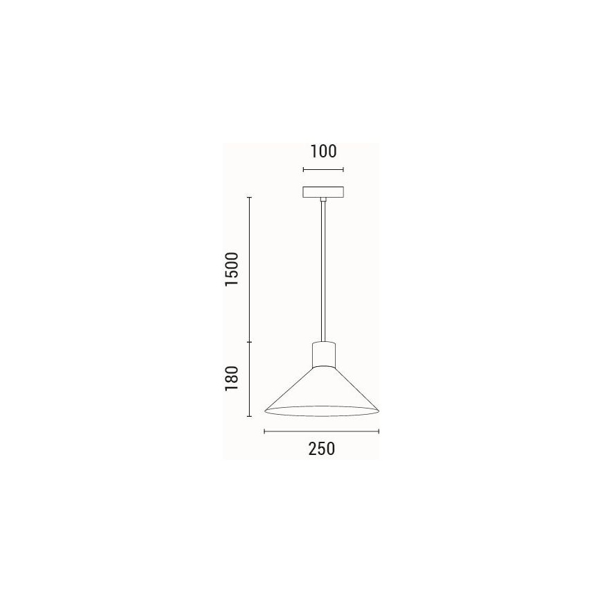 Luster na sajli 1xE27/15W/230V kremasta