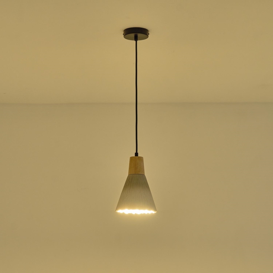 Luster na sajli 1xE27/15W/230V kremasta
