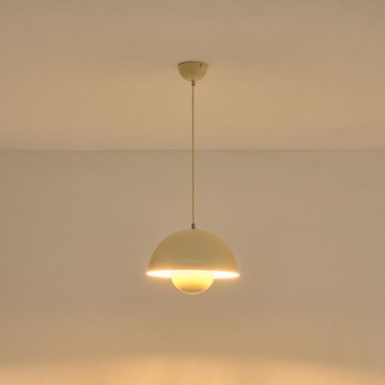 Luster na sajli 1xE27/15W/230V kremasta