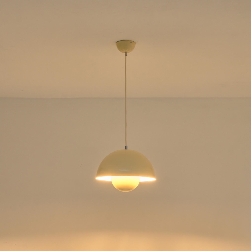 Luster na sajli 1xE27/15W/230V kremasta