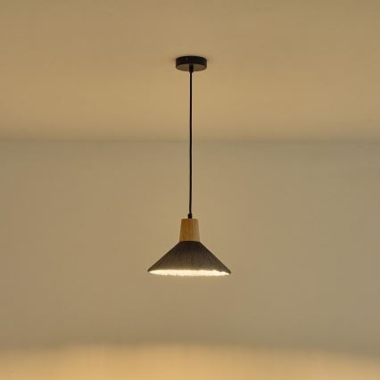 Luster na sajli 1xE27/15W/230V sivo