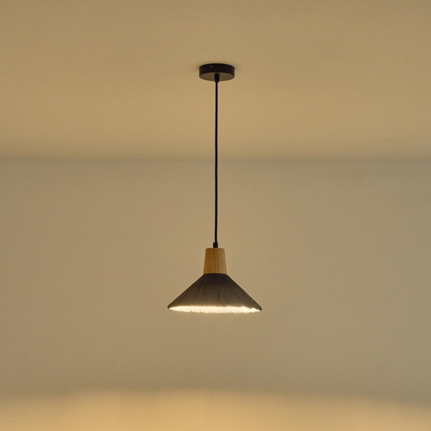 Luster na sajli 1xE27/15W/230V sivo