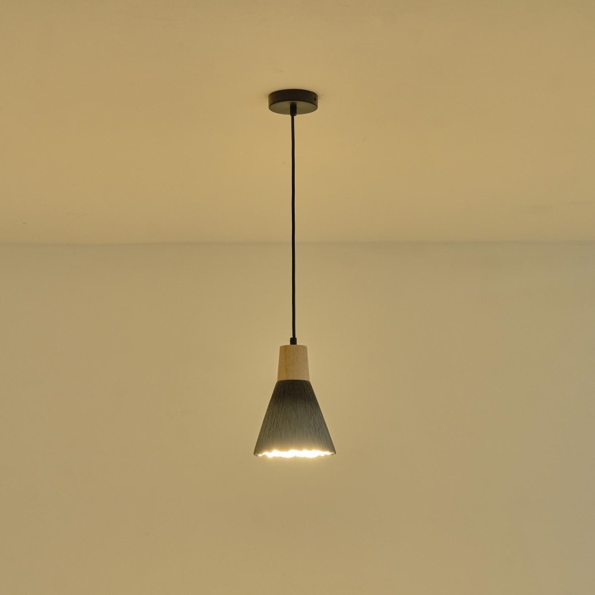 Luster na sajli 1xE27/15W/230V sivo