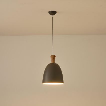 Luster na sajli 1xE27/15W/230V sivo