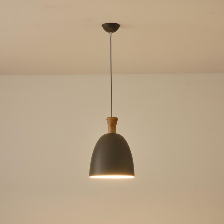 Luster na sajli 1xE27/15W/230V sivo