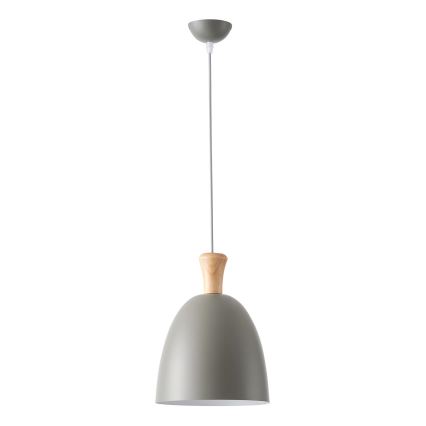 Luster na sajli 1xE27/15W/230V sivo