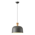 Luster na sajli 1xE27/15W/230V sivo