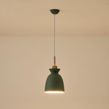 Luster na sajli 1xE27/15W/230V zelena