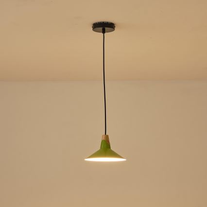 Luster na sajli 1xE27/15W/230V zelena