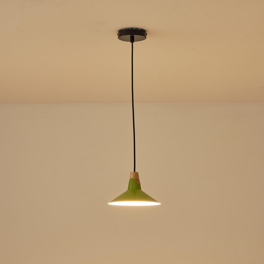 Luster na sajli 1xE27/15W/230V zelena