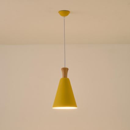 Luster na sajli 1xE27/15W/230V žuta
