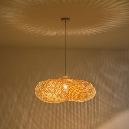Luster na sajli 1xE27/40W/230V bambus