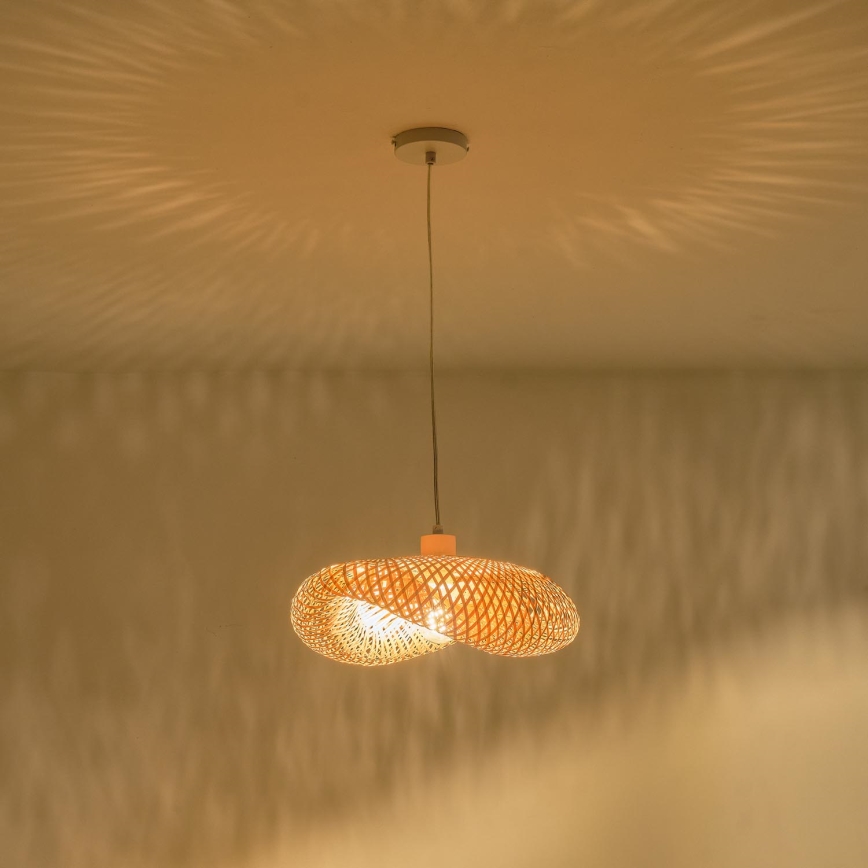 Luster na sajli 1xE27/40W/230V bambus