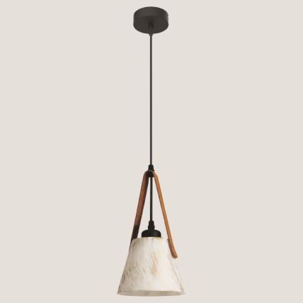 Luster na sajli 1xE27/40W/230V bela