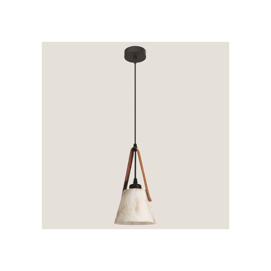 Luster na sajli 1xE27/40W/230V bela