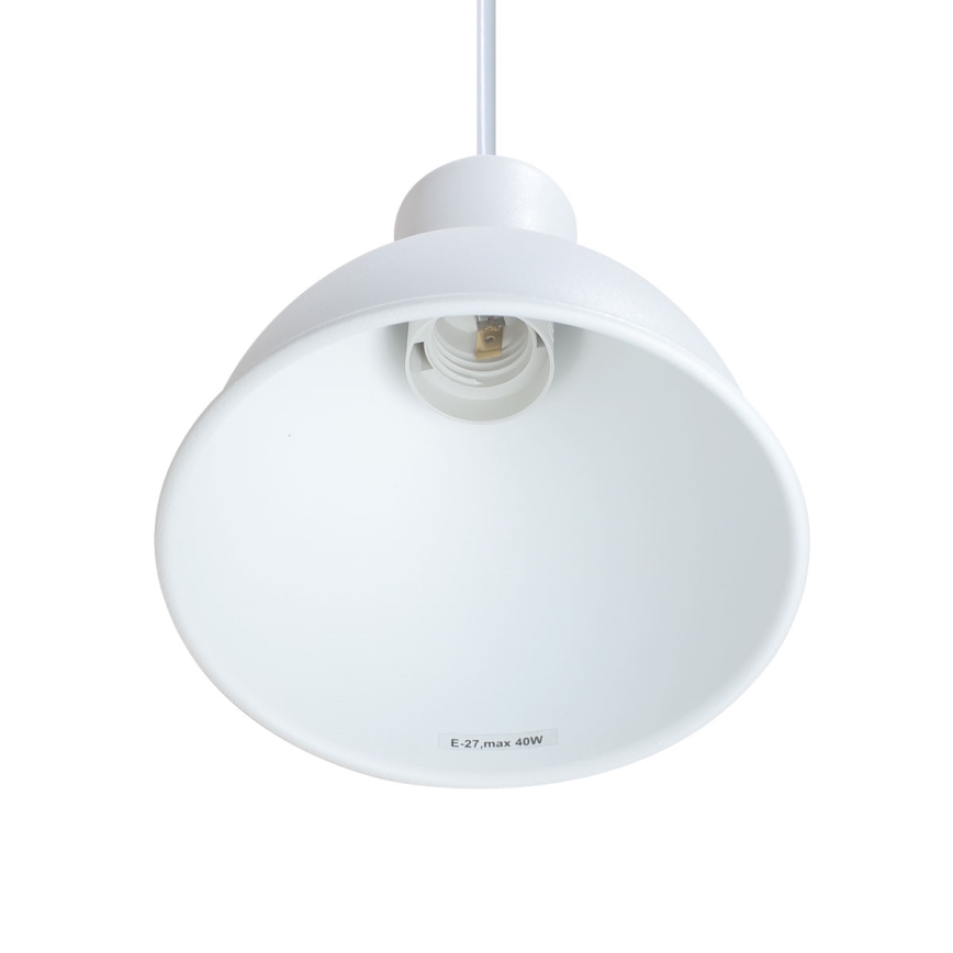 Luster na sajli 1xE27/40W/230V bukva/bela