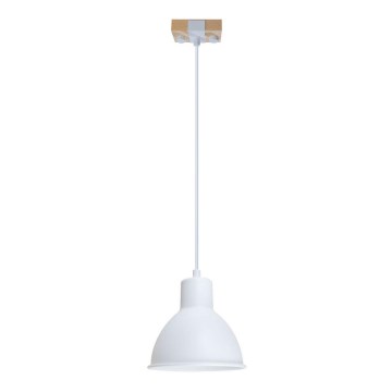 Luster na sajli 1xE27/40W/230V bukva/bela
