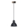 Luster na sajli 1xE27/40W/230V bukva/crno
