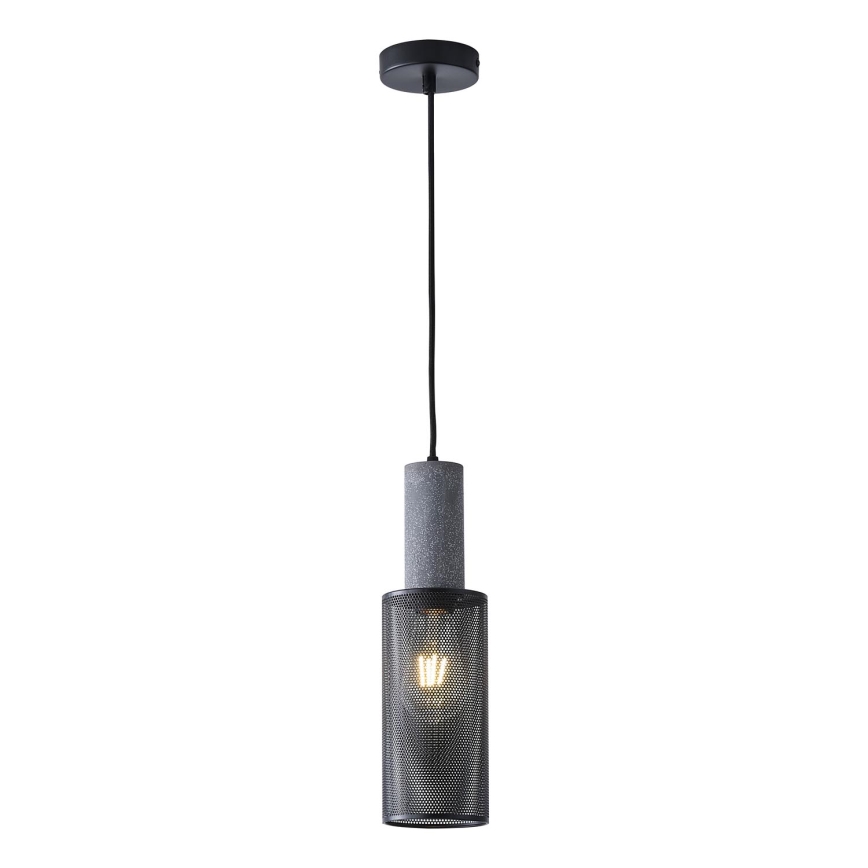 Luster na sajli 1xE27/40W/230V crno