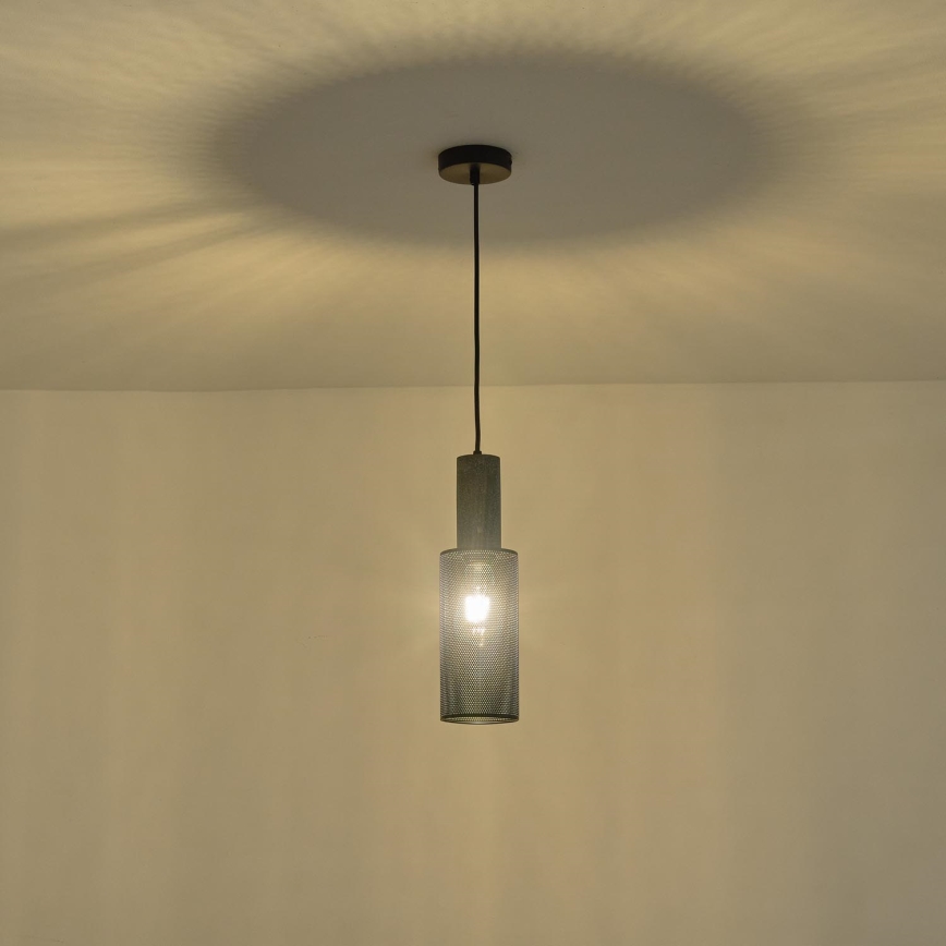 Luster na sajli 1xE27/40W/230V crno