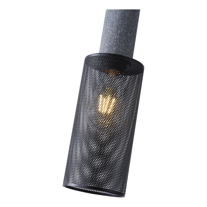 Luster na sajli 1xE27/40W/230V crno