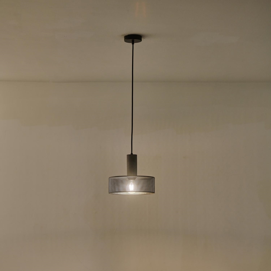 Luster na sajli 1xE27/40W/230V crno