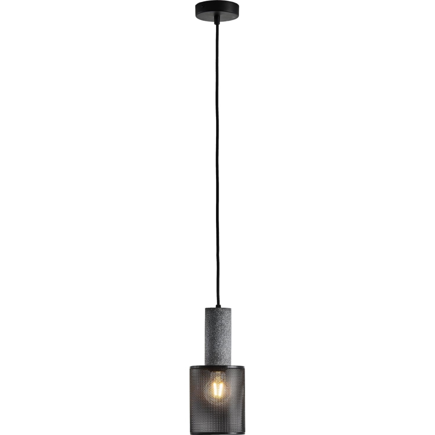Luster na sajli 1xE27/40W/230V crno