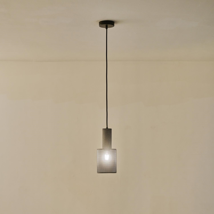 Luster na sajli 1xE27/40W/230V crno