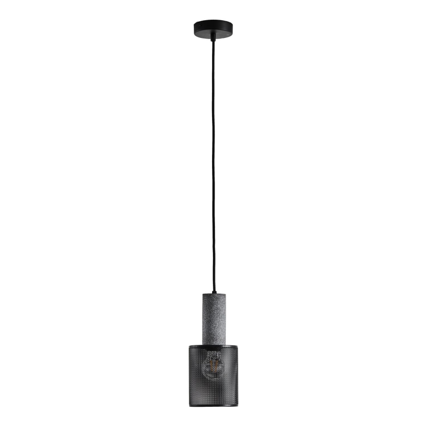 Luster na sajli 1xE27/40W/230V crno