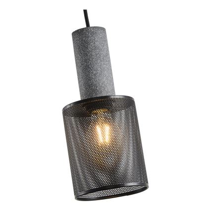 Luster na sajli 1xE27/40W/230V crno