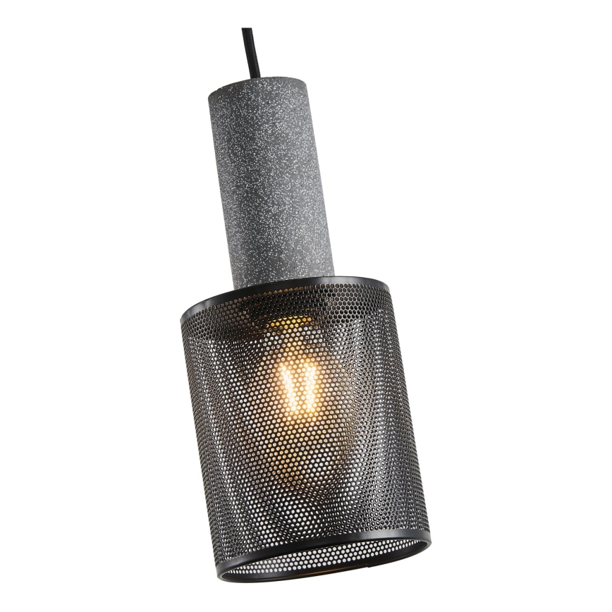 Luster na sajli 1xE27/40W/230V crno