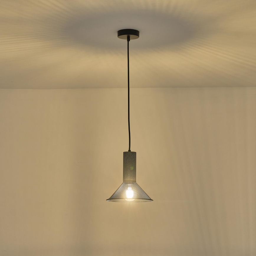 Luster na sajli 1xE27/40W/230V crno