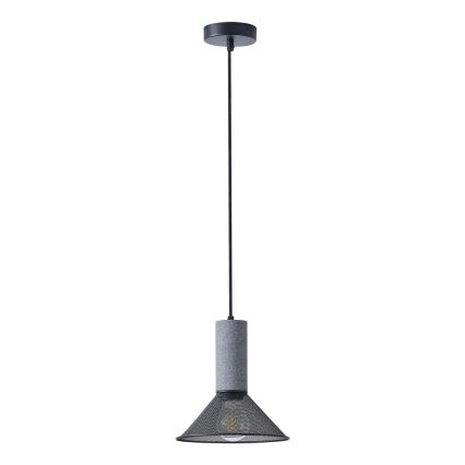 Luster na sajli 1xE27/40W/230V crno