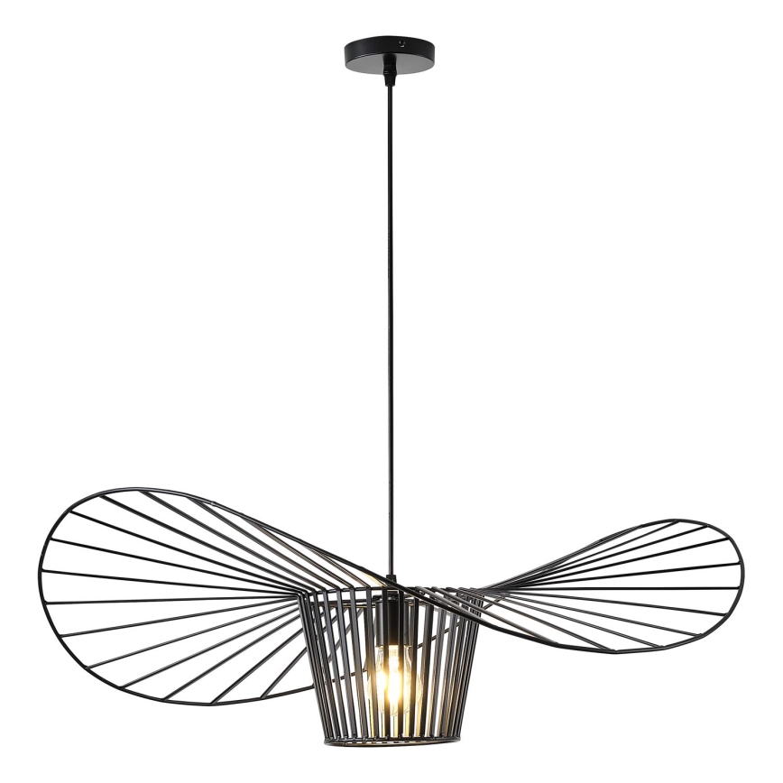 Luster na sajli 1xE27/40W/230V crno