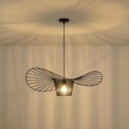 Luster na sajli 1xE27/40W/230V crno